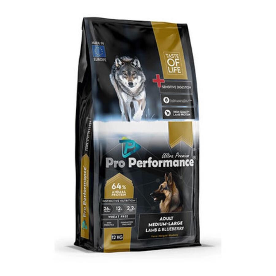 Pro Performance Kuzulu Ve Yaban Mersinli Orta Ve Büyük Irk Yetişkin Köpek Maması 12 KG | SRC: Barcode: 8682328740107